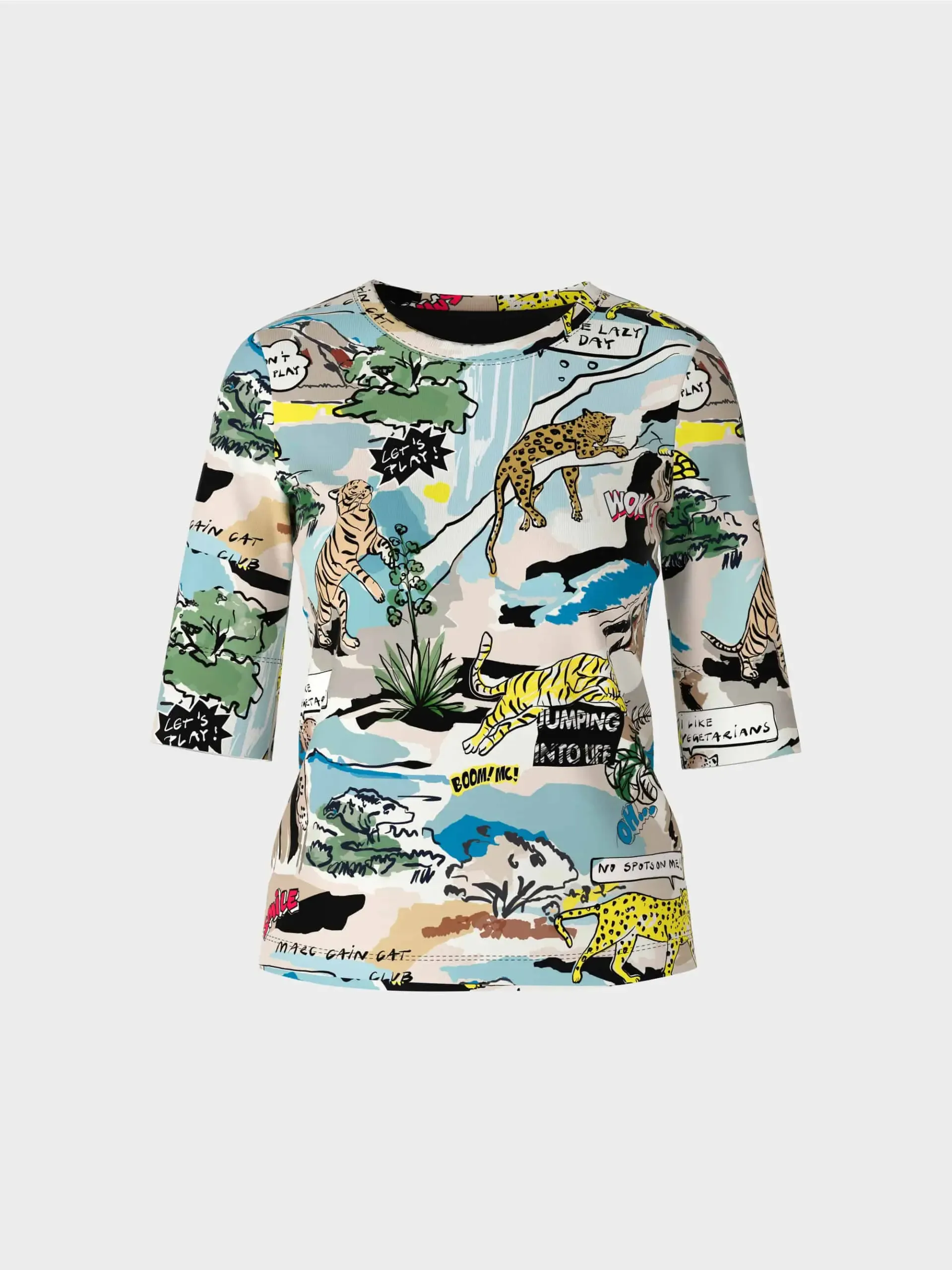 Marc Cain Sports T-shirt med comic print - Billede 6