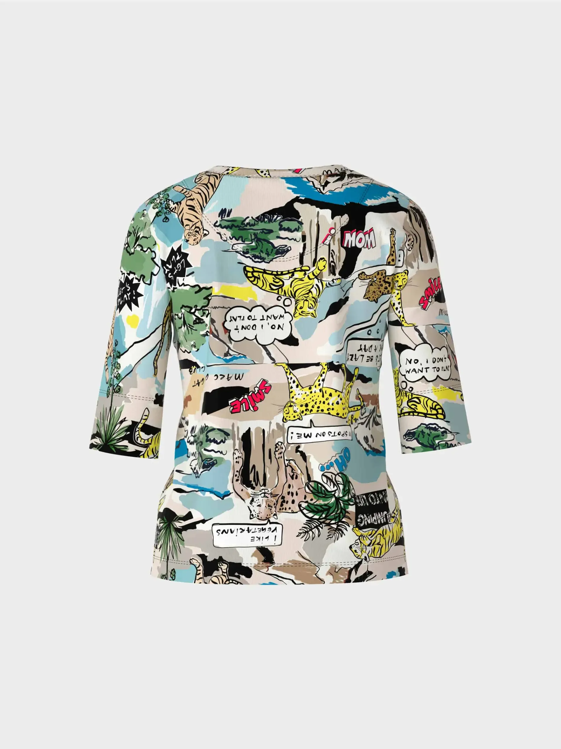 Marc Cain Sports T-shirt med comic print - Billede 7