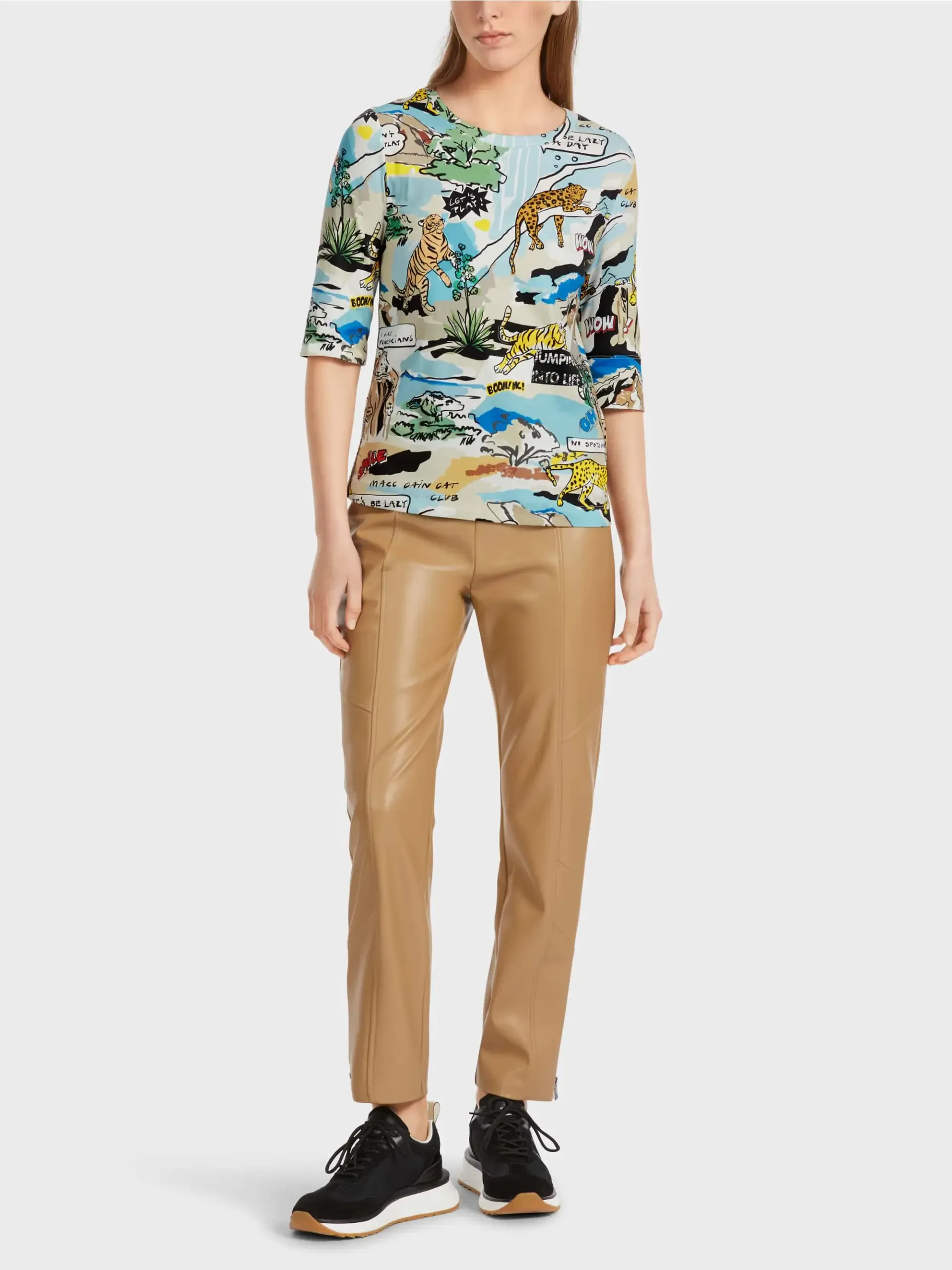 Marc Cain Sports T-shirt med comic print