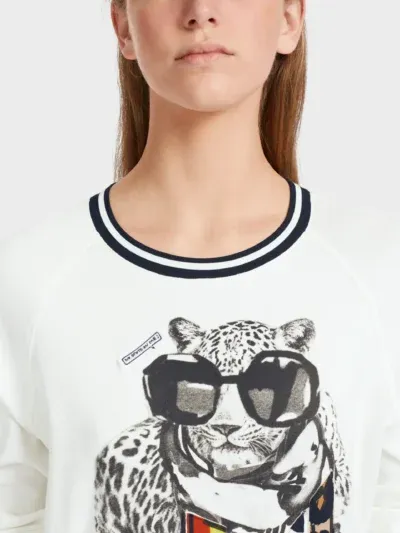 Marc Cain Sports bluse i raahvid og sort 2 scaled