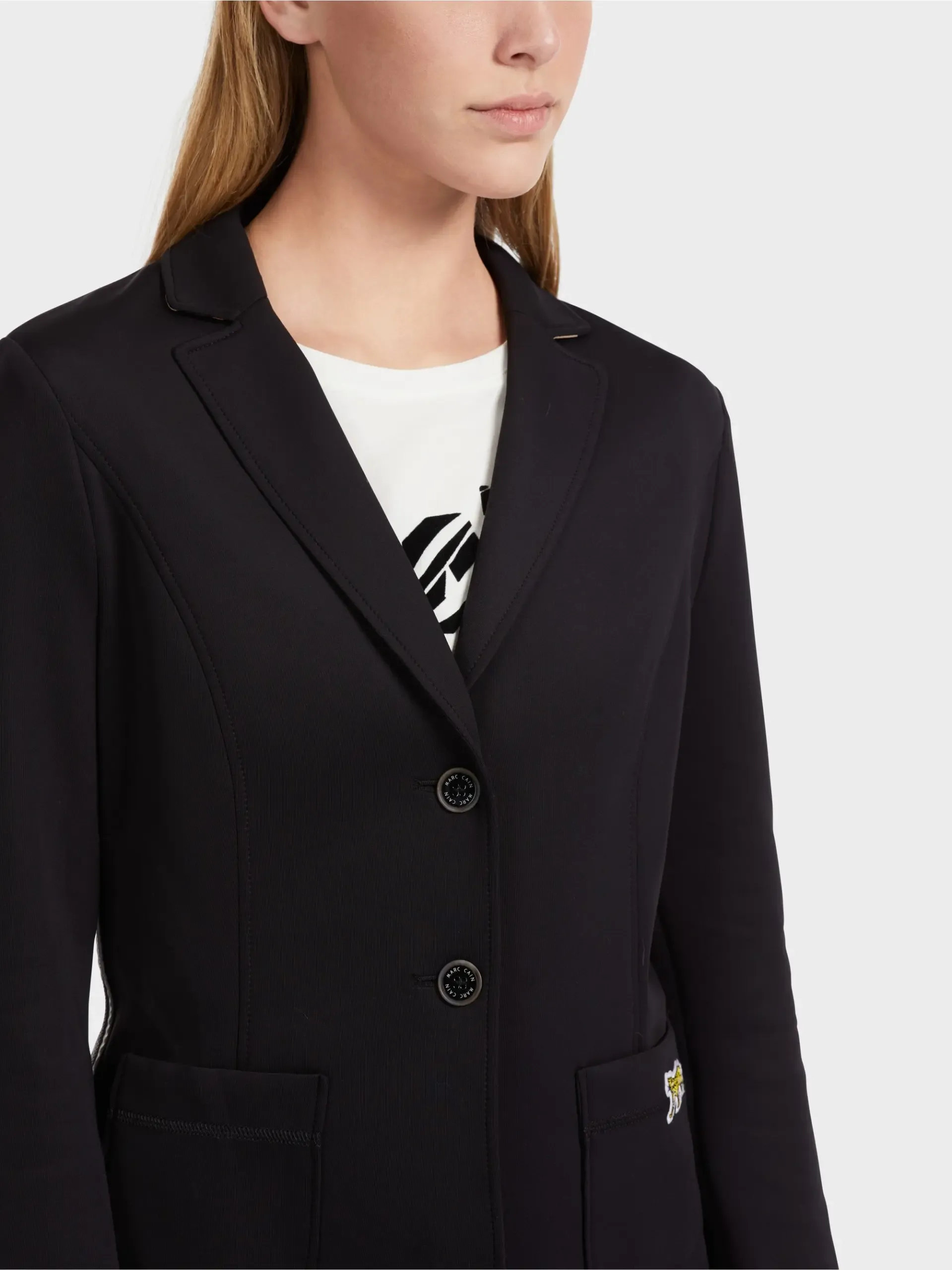 Marc Cain Sports taljeret blazer i sort - Billede 4