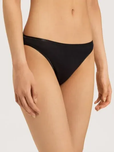 Hanro Cotton Seamless trusse i sort 2 jpg