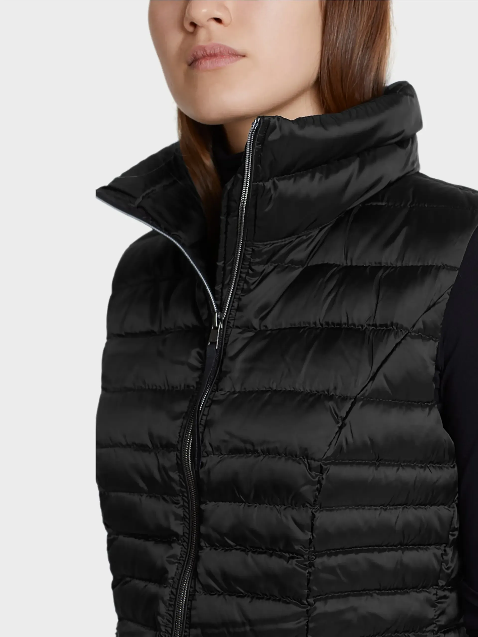 Marc Cain Essentials Quiltet vest med dunfoer - Billede 3