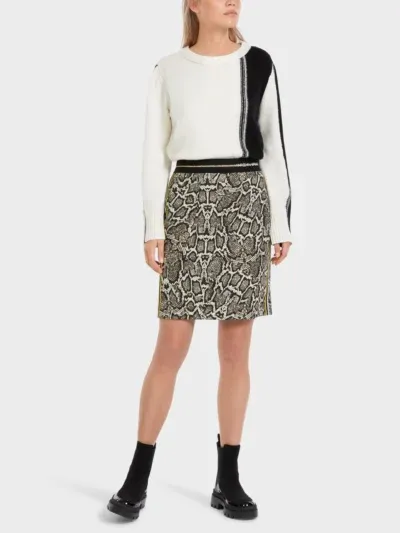 Marc Cain Sports nederdel i slangeprint scaled