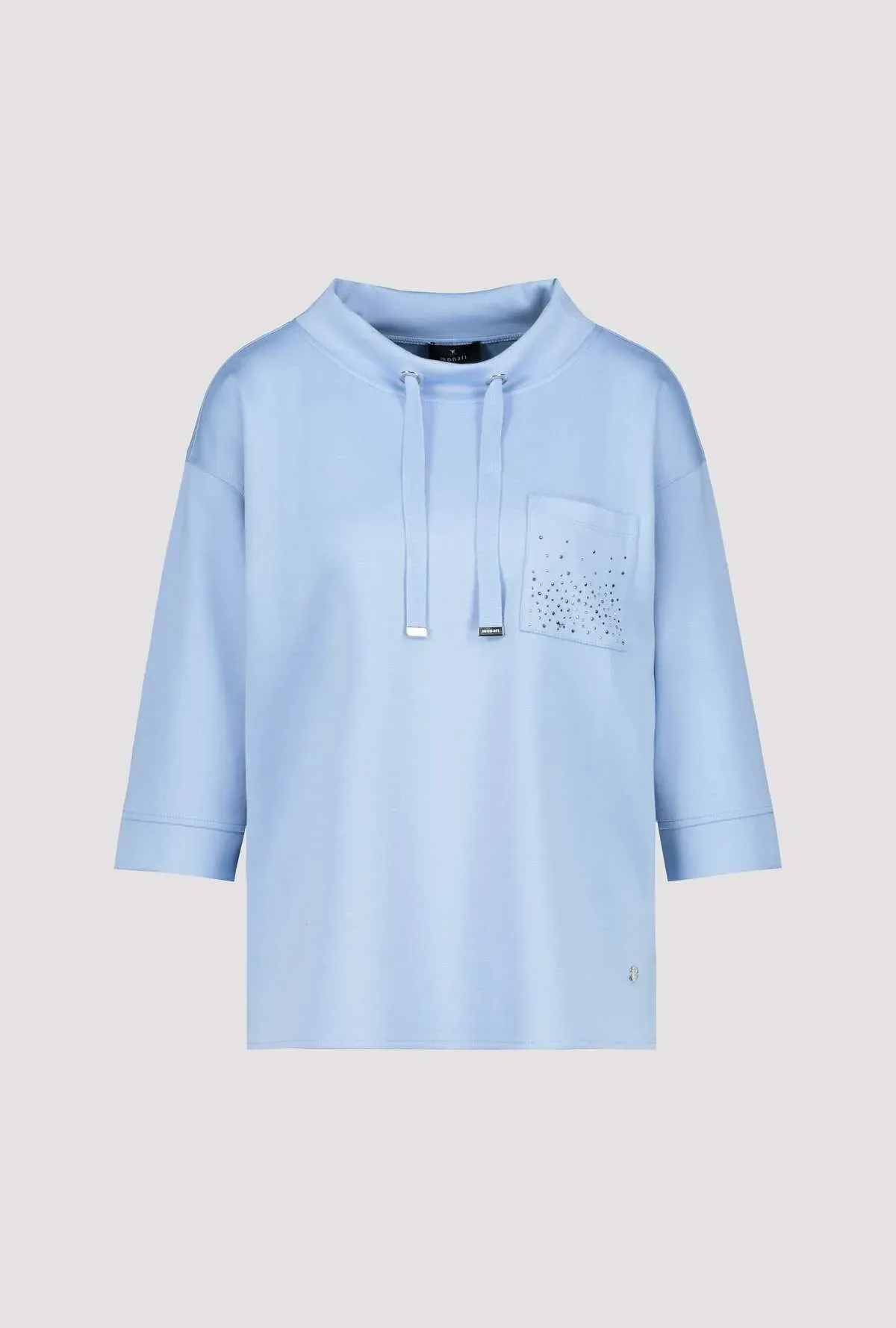 Monari sweatshirt i lyseblå - Billede 5