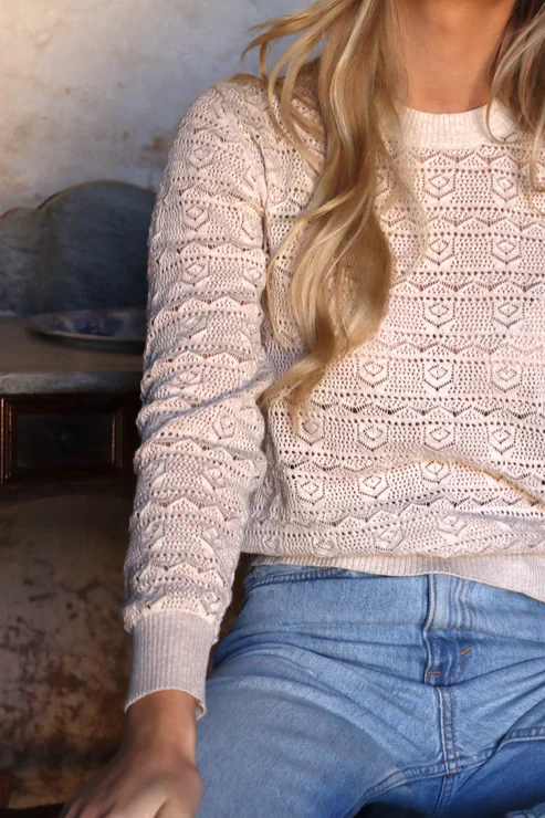 O`TAY Frankie Blouse - Tallow - Billede 2