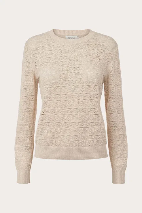 O`TAY Frankie Blouse - Tallow - Billede 4