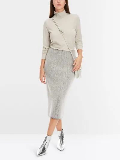 Marc Cain Collections strik nederdel lys scaled