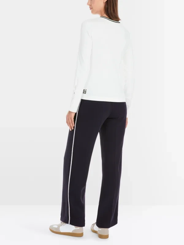 Marc Cain Sports langærmet i bomuldsrib - Billede 3