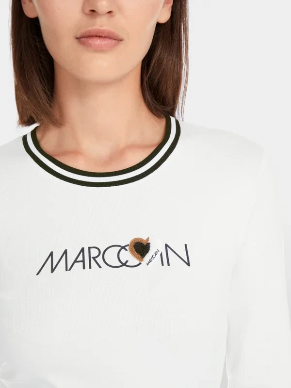 Marc Cain Sports langærmet i bomuldsrib - Billede 4