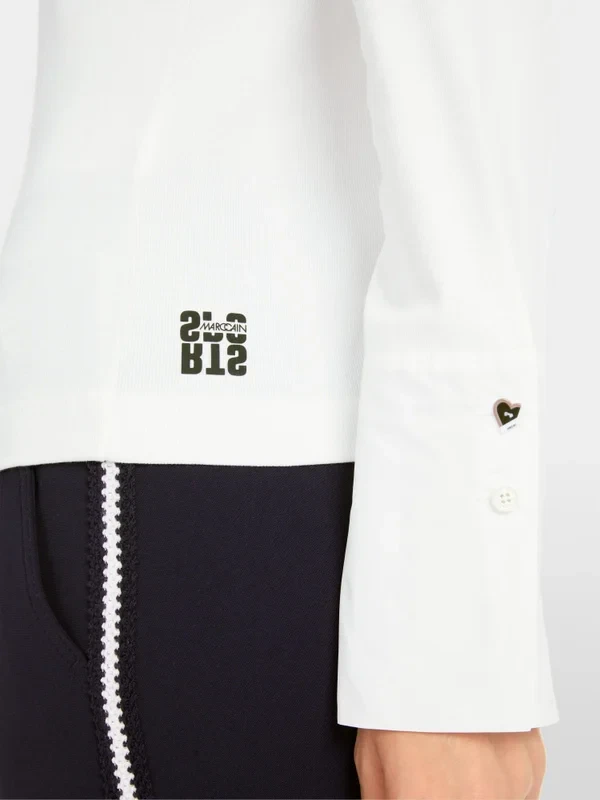 Marc Cain Sports langærmet i bomuldsrib - Billede 6