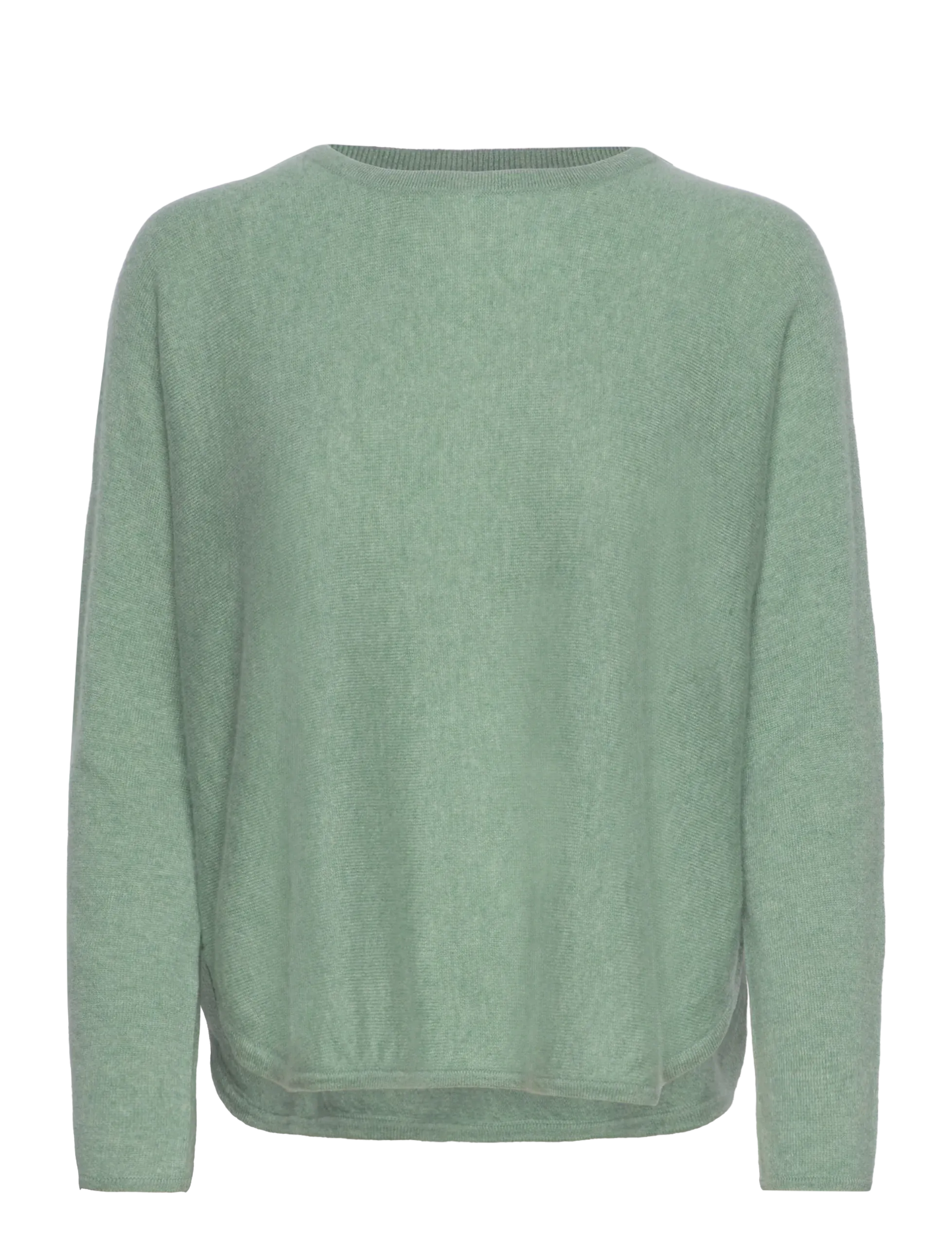 Davida Cashmere Curved Sweater sage