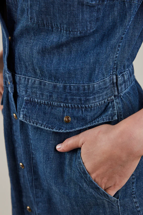 Stenstrøms Jolene cargokjole - mørkeblå - Billede 5