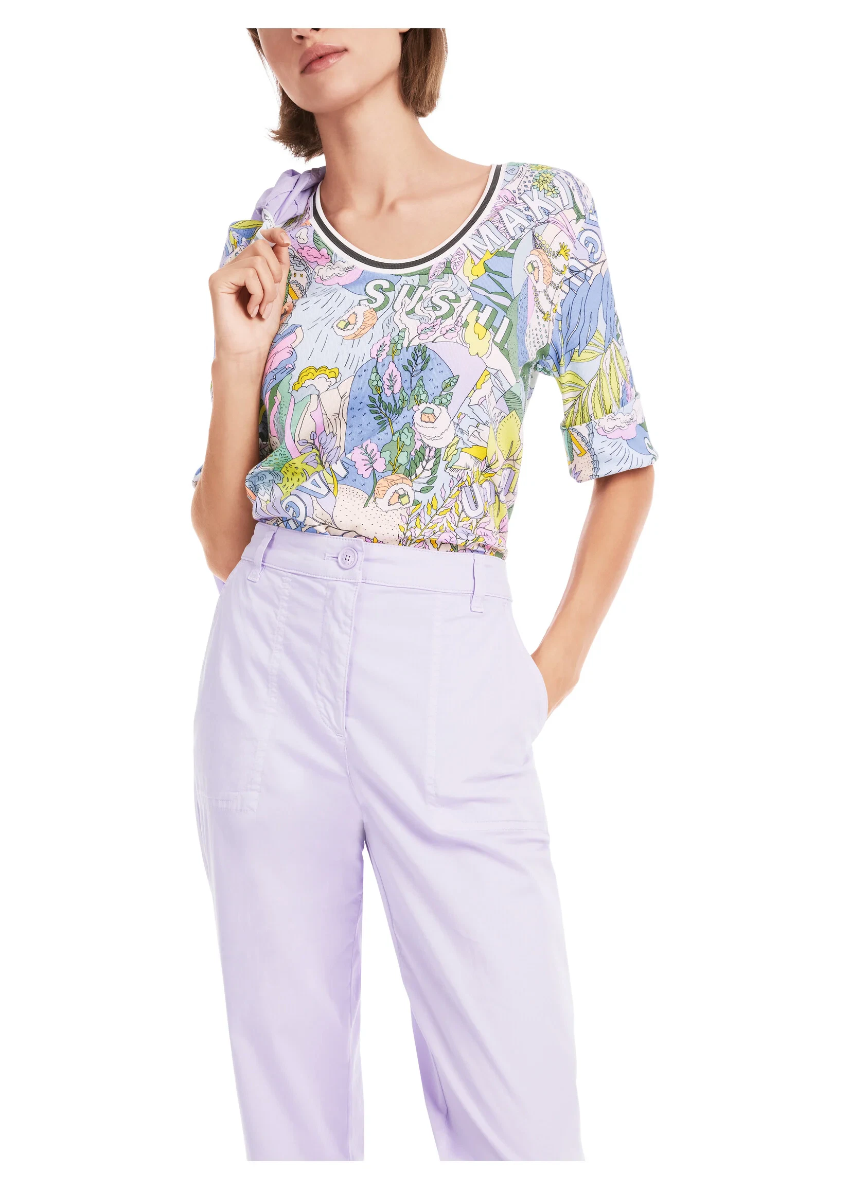 Marc Cain Sports Sushi-Rock Rethink Together t-shirt - Billede 4