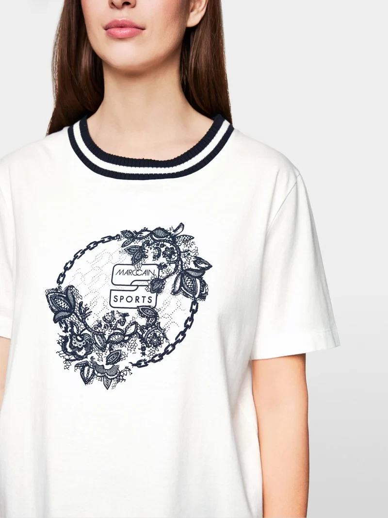 Marc Cain Sports jersey t-shirt - hvid - Billede 2