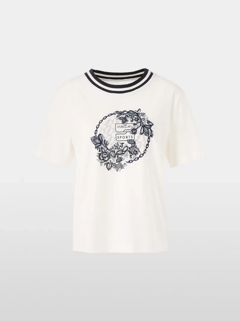 Marc Cain Sports jersey t-shirt - hvid - Billede 4