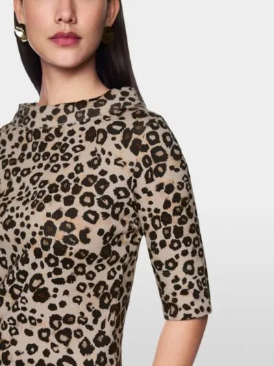 Marc Cain Collections trendy T shirt med leopard print 2