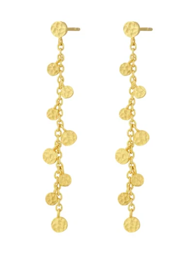 Zefina øreringe - Sylvia chain forgyldt