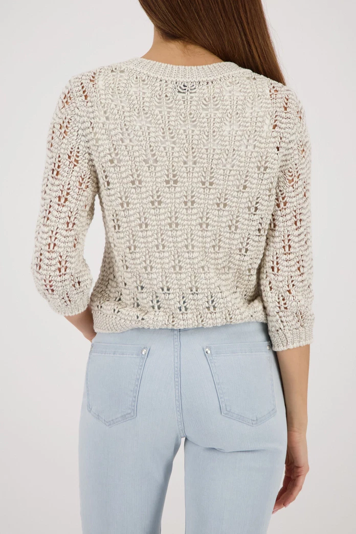 Monari strikket sweater - champagne - Billede 2
