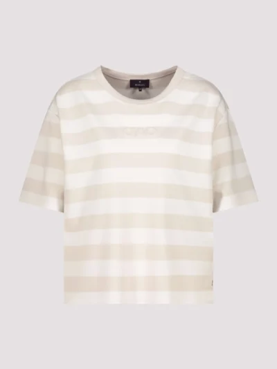 Monari stribet t-shirt - champagne