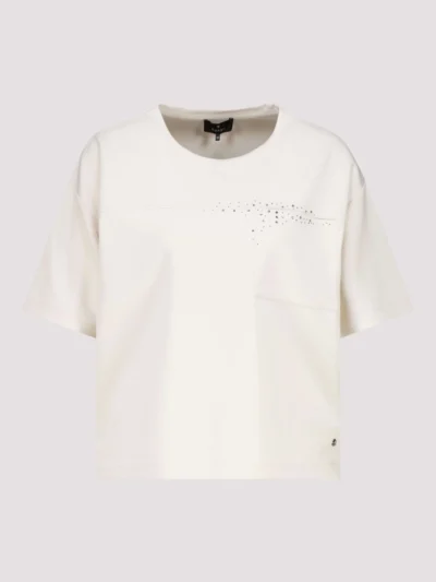 Monari t-shirt med rhinsten - champagne